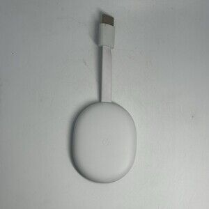 Google Chromecast #GZRNL 4K UHD Media Streamer White No Remote or USB-C Cable